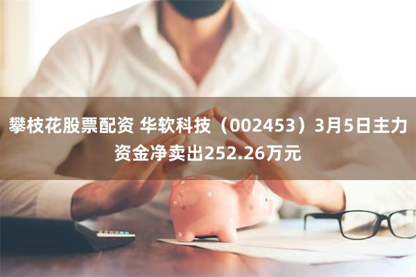 攀枝花股票配资 华软科技（002453）3月5日主力资金净卖出252.26万元