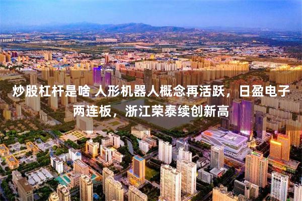 炒股杠杆是啥 人形机器人概念再活跃，日盈电子两连板，浙江荣泰续创新高
