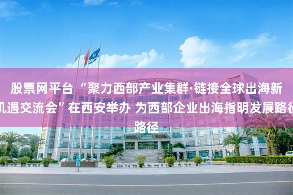 股票网平台 “聚力西部产业集群·链接全球出海新机遇交流会”在西安举办 为西部企业出海指明发展路径