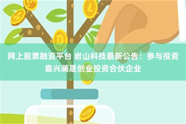网上股票融资平台 岩山科技最新公告：参与投资嘉兴澜晟创业投资合伙企业