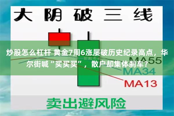 炒股怎么杠杆 黄金7周6涨屡破历史纪录高点，华尔街喊“买买买”，散户却集体刹车？