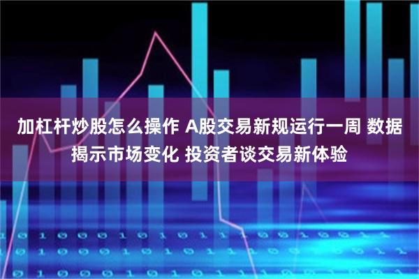 加杠杆炒股怎么操作 A股交易新规运行一周 数据揭示市场变化 投资者谈交易新体验